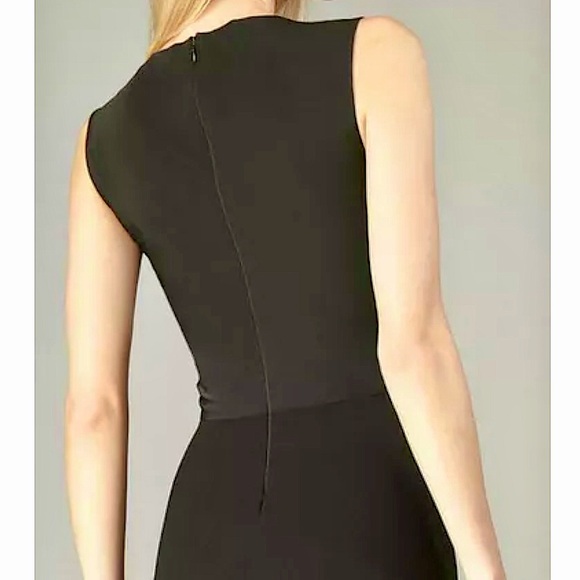 Diane Von Furstenberg Asabi Pleated Sheath Dress in Black - Picture 9 of 16